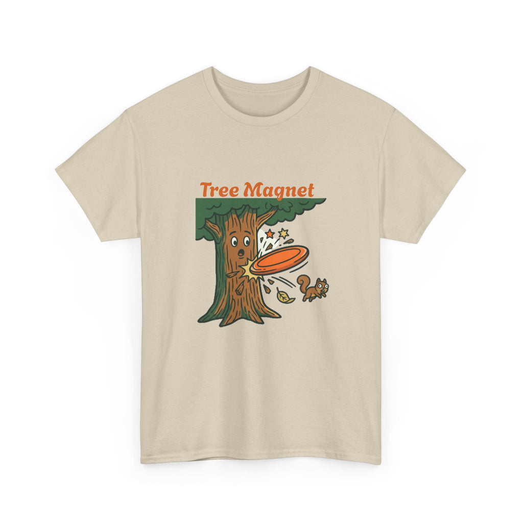 Tree Magnet Disc Golf Shirt, Funny Disc Golf Gift, Tree Hit Humor Tee, Gift for Disc Golfer Who Hits Every Tree