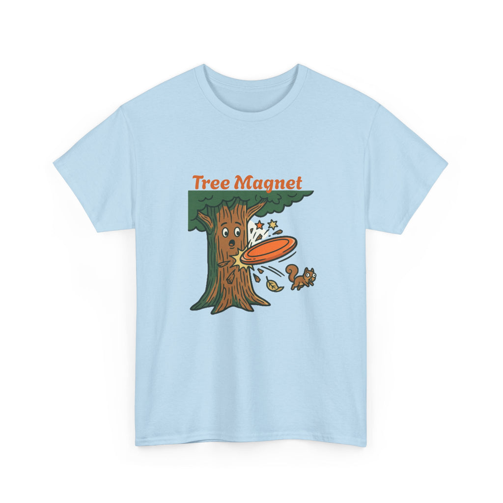 Tree Magnet Disc Golf Shirt, Funny Disc Golf Gift, Tree Hit Humor Tee, Gift for Disc Golfer Who Hits Every Tree